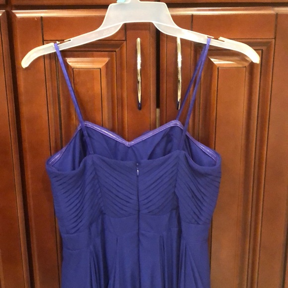 Adrianna Papell Pleat Chiffon High/Low Dress - Picture 5 of 6